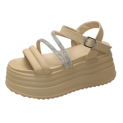 Pearl Radiance Platform Sandals