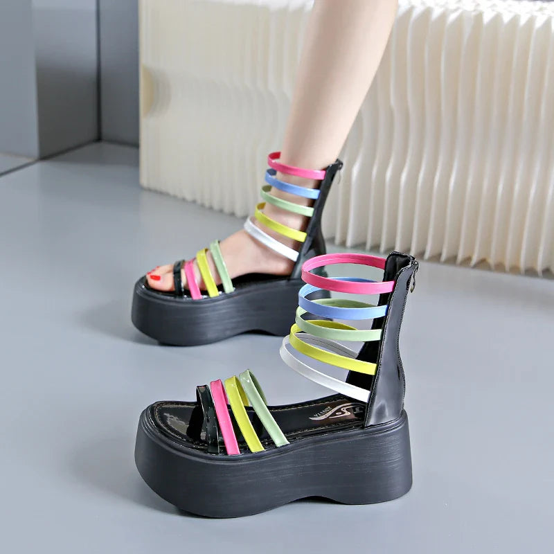 SpectrumStep Strap Sandals