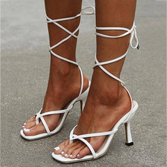 Kalina Lace Up Heels