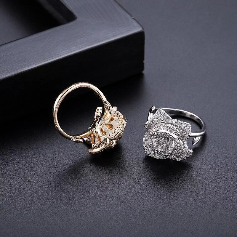 The Rosa Crystal Ring - Multiple Colors