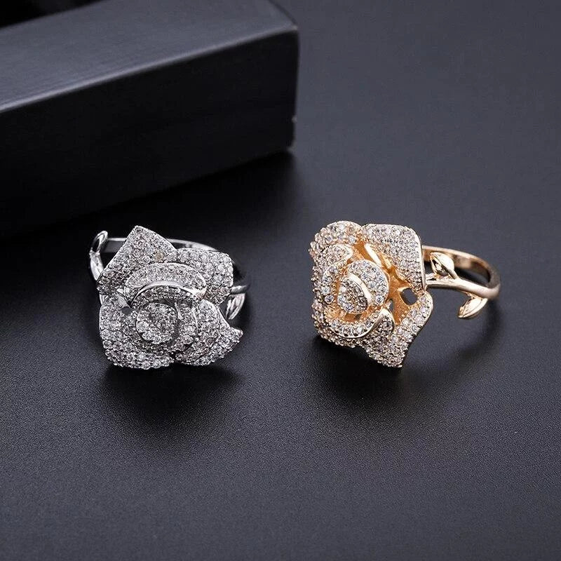 The Rosa Crystal Ring - Multiple Colors