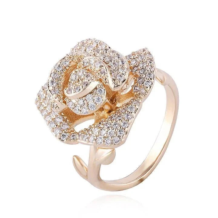 The Rosa Crystal Ring - Multiple Colors