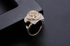 The Rosa Crystal Ring - Multiple Colors