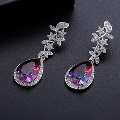 The Aurora Crystal Drop Earrings