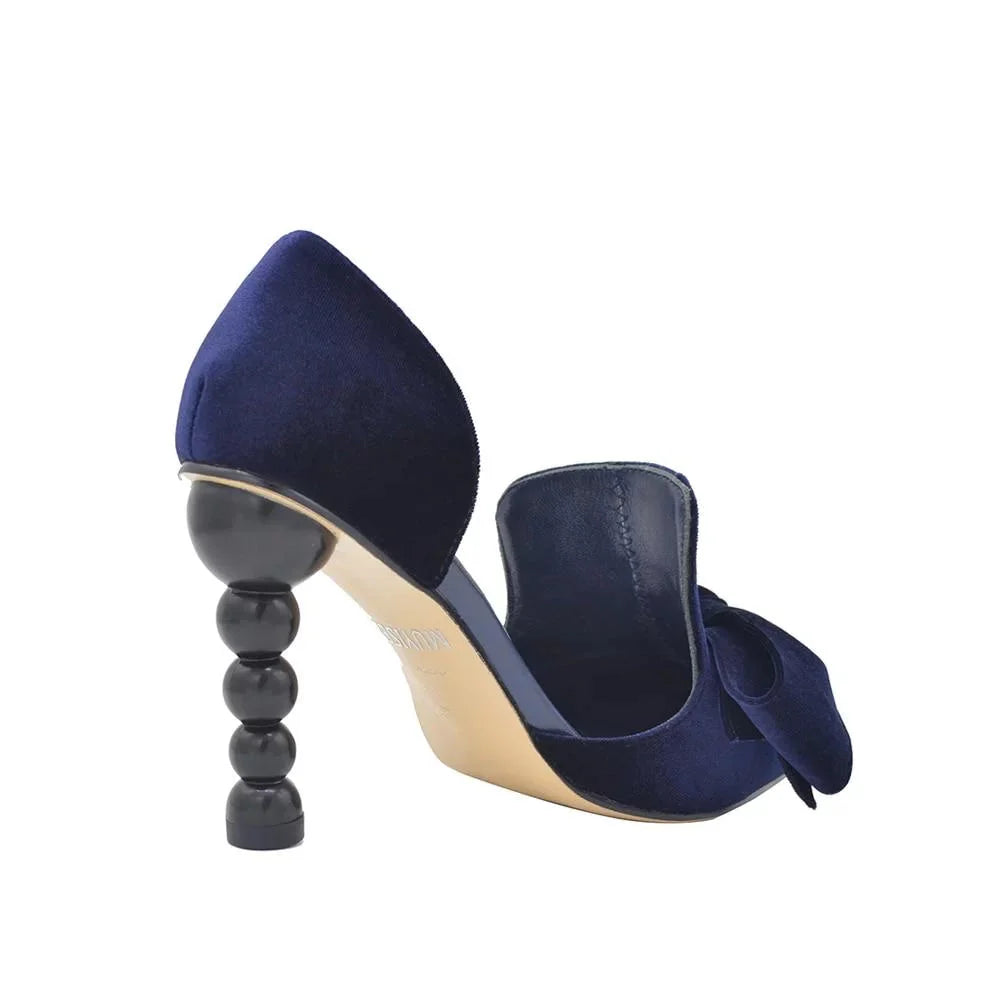 The Nadine Velvet High Heel Pumps