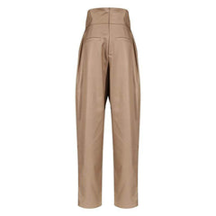 The Alexis High Waist Asymmetrical Trousers - Multiple Colors