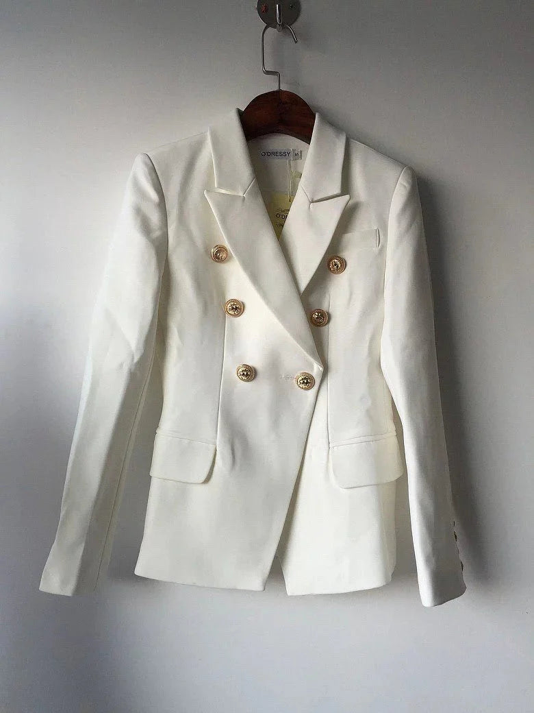 The Priscilla Slim Fit Blazer - Pearl