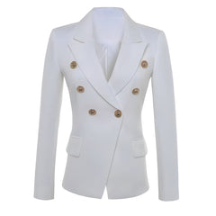 The Priscilla Slim Fit Blazer - Pearl