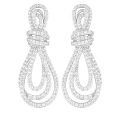 The Stella Micro Pave Crystal Drop Earrings - Multiple Colors