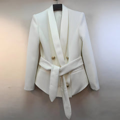 The Julia Belted Slim Fit Blazer - Multiple Colors