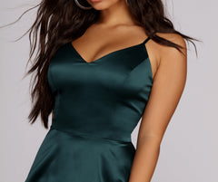 Emme Satin Party Dress - Lady Occasions