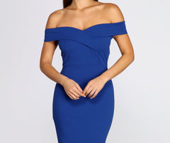 Kiabeth Off Shoulder Midi Dress - Lady Occasions