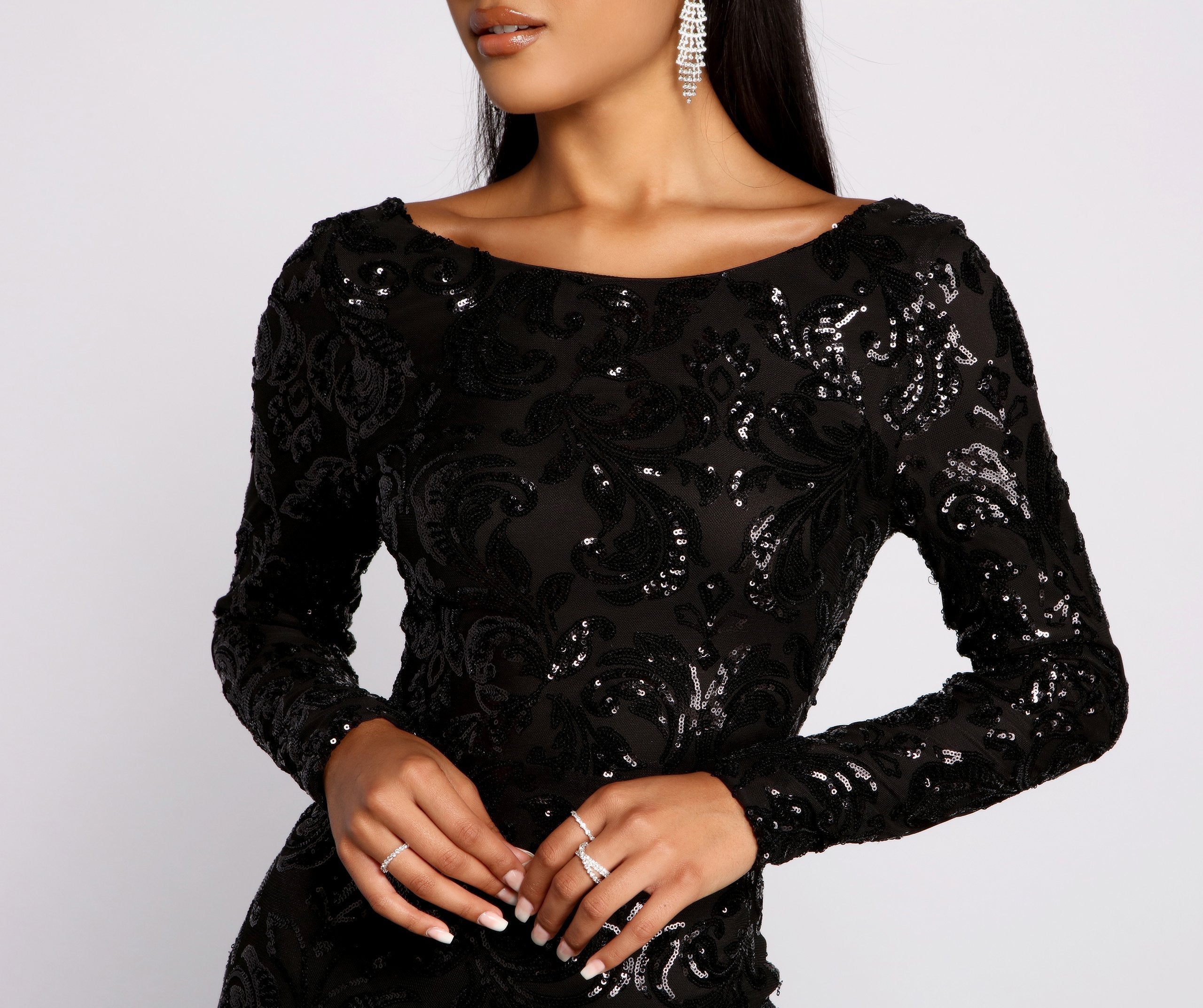 Kimmy Formal Sequin Mini Dress - Lady Occasions