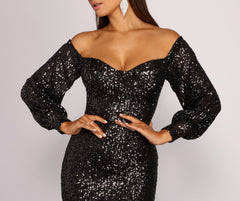 Lara Formal Sequin Mini Dress - Lady Occasions