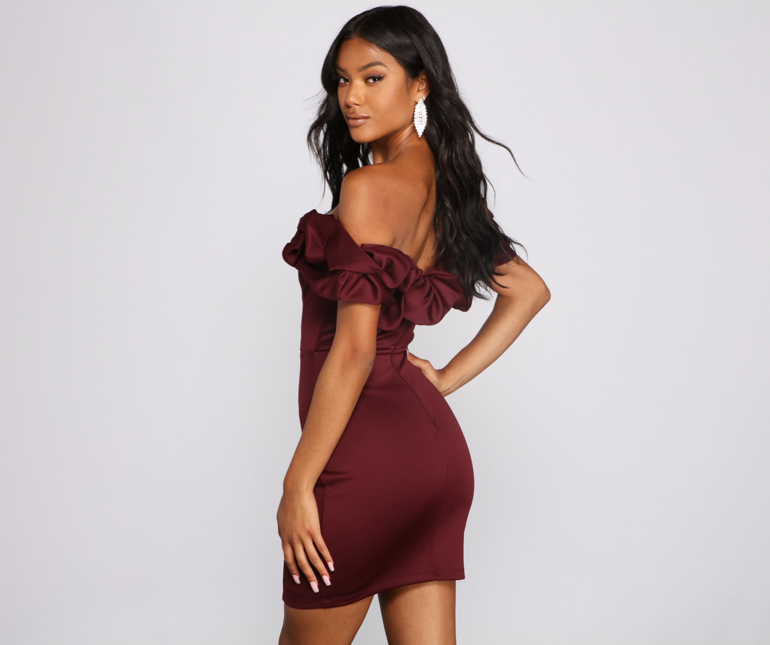 Kiari Formal Off the Shoulder Ruffled Dress - Lady Occasions