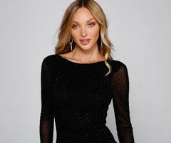 Amanda Open Back Embellished Mini Dress - Lady Occasions