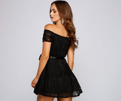 Blair Formal Off The Shoulder Lace Dress - Lady Occasions