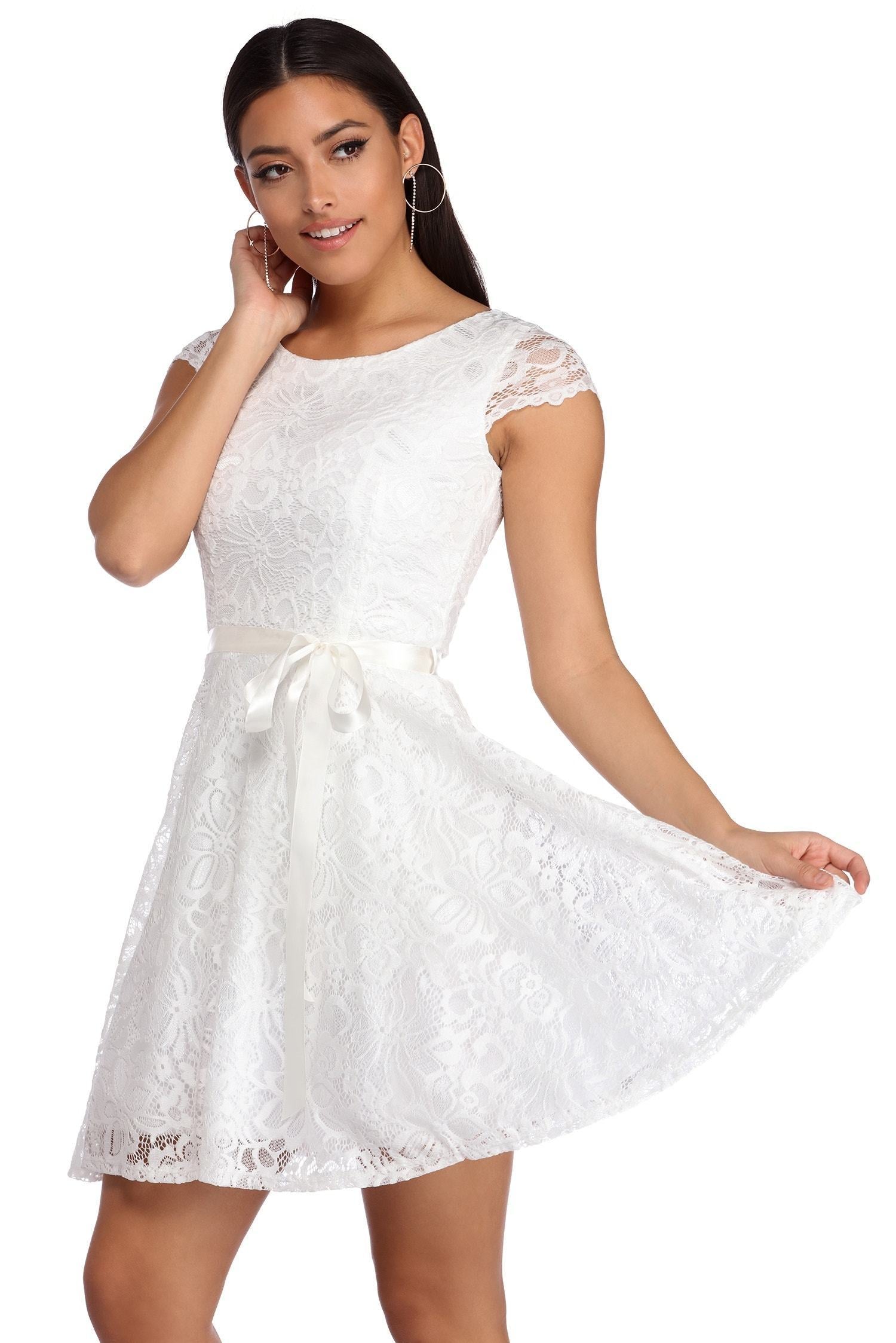 Lilyana Lace Party Dress - Lady Occasions