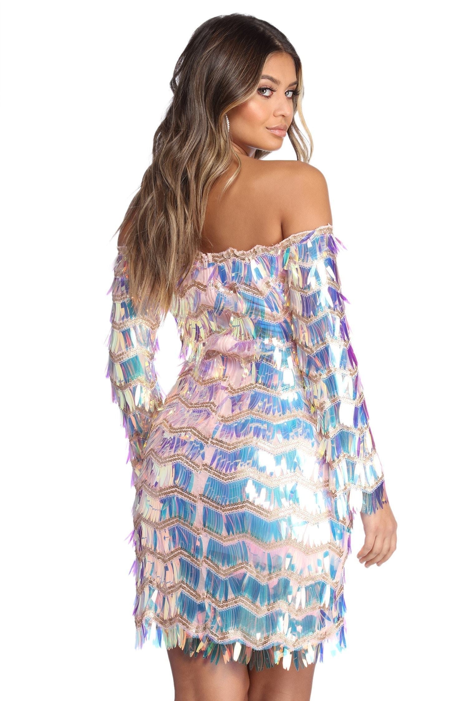 Sarai Formal Sequin Mini Dress – Lady Occasions