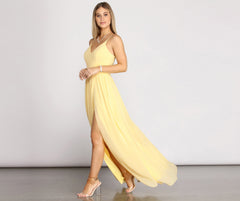 Polly Formal High Slit Dress - Lady Occasions