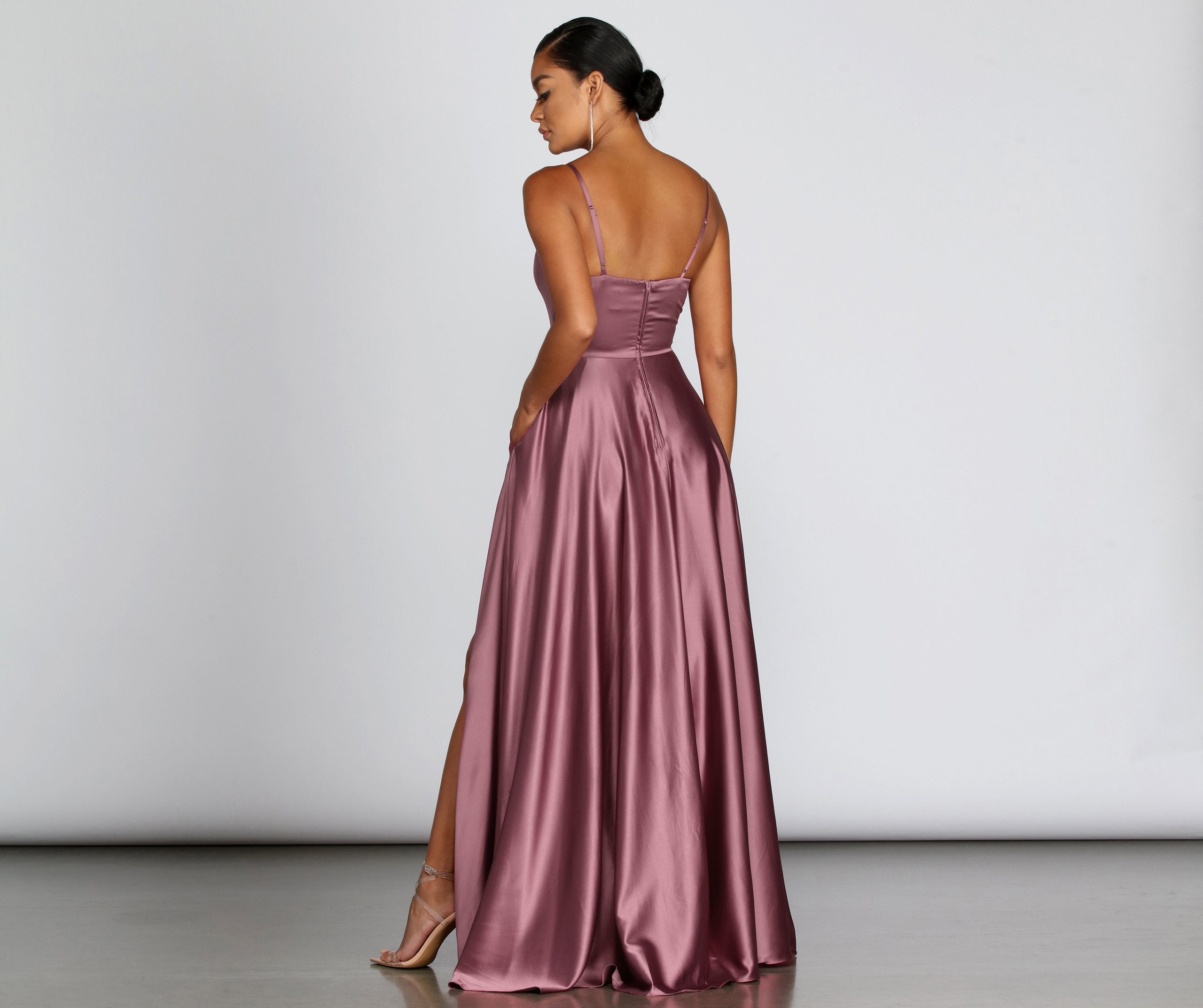 Juliet Formal High Slit Dress - Lady Occasions