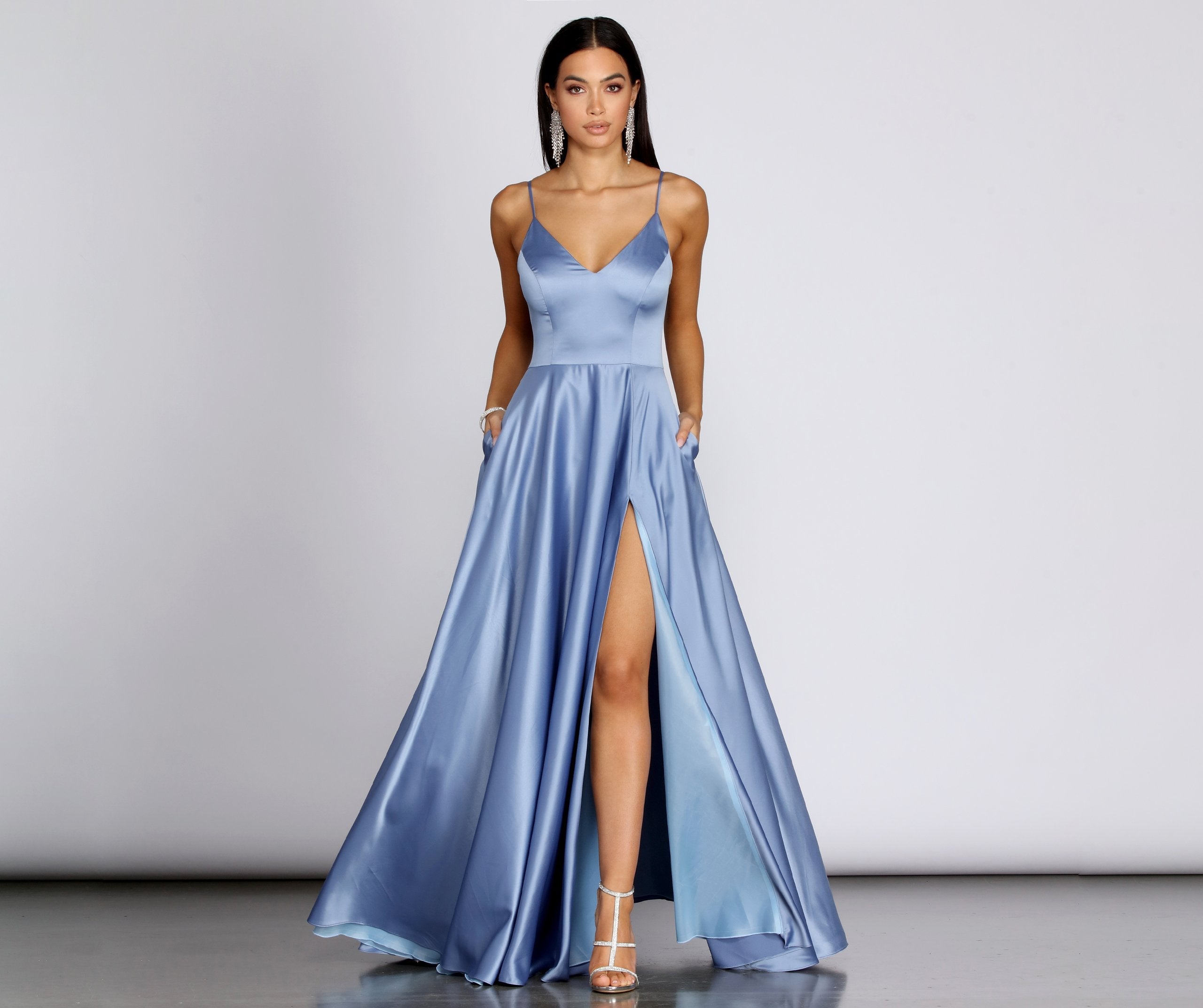 Juliet Formal High Slit Dress – Lady Occasions