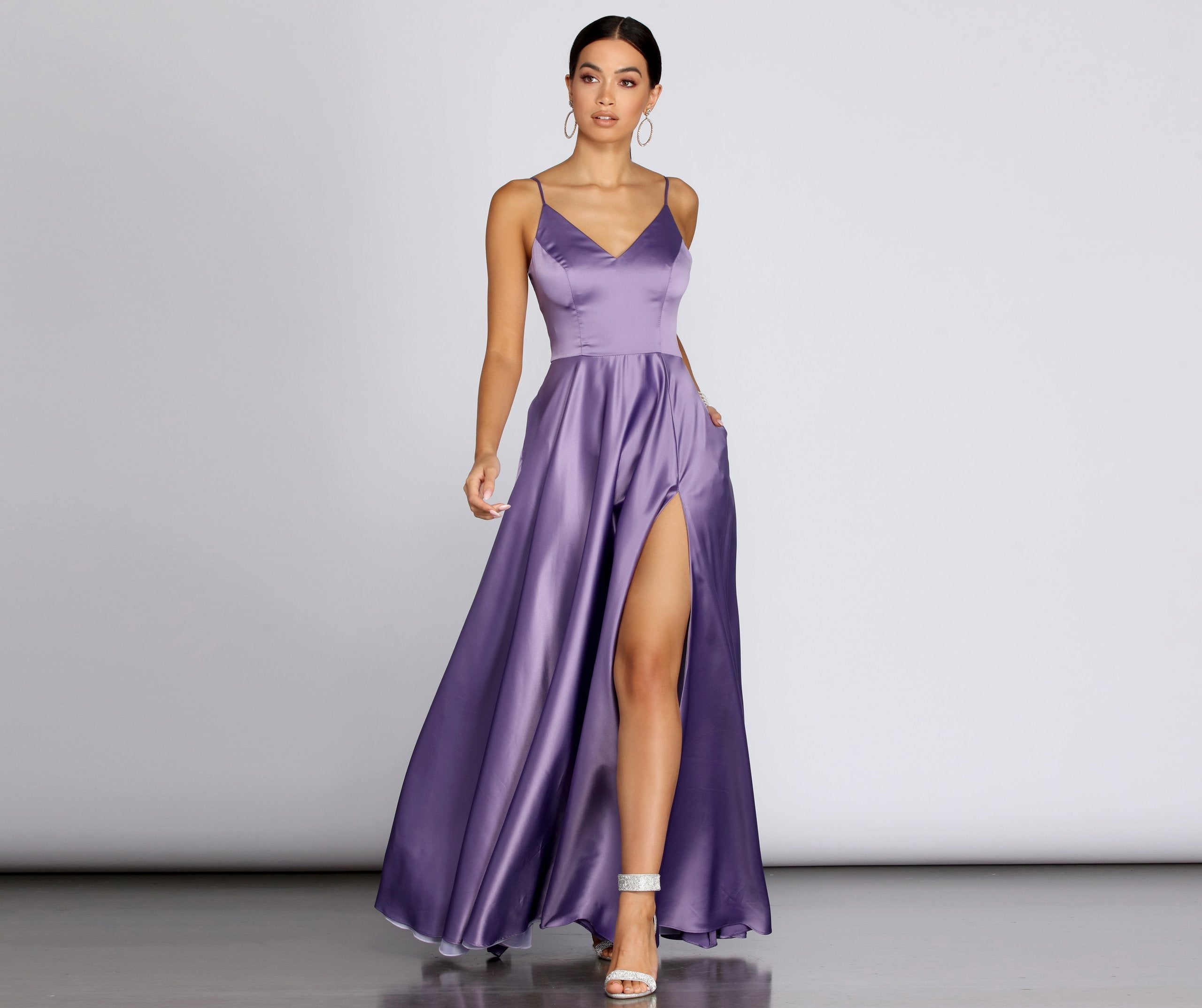 Juliet Formal High Slit Dress - Lady Occasions