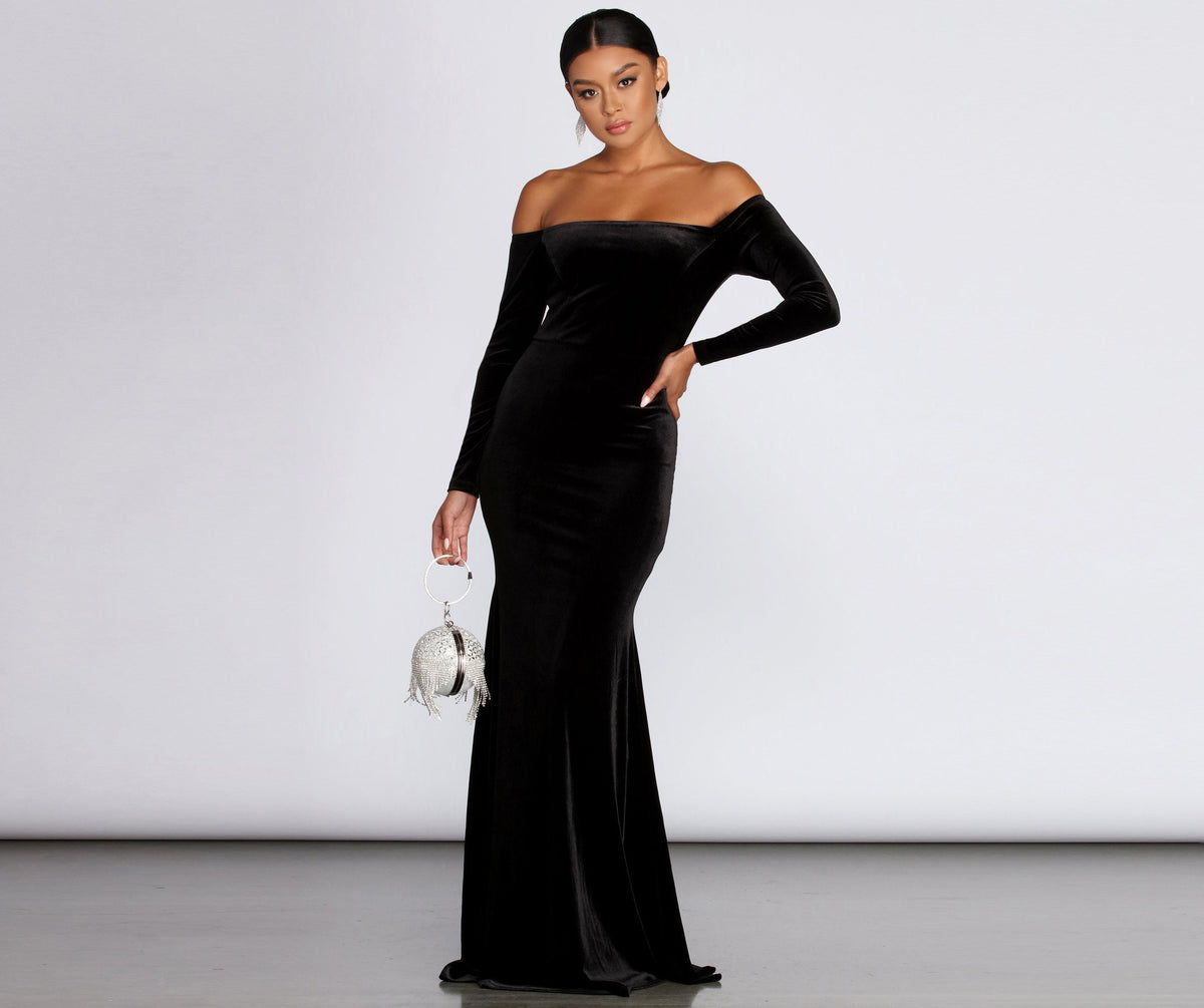 Ida Velvet Formal Gown - Lady Occasions