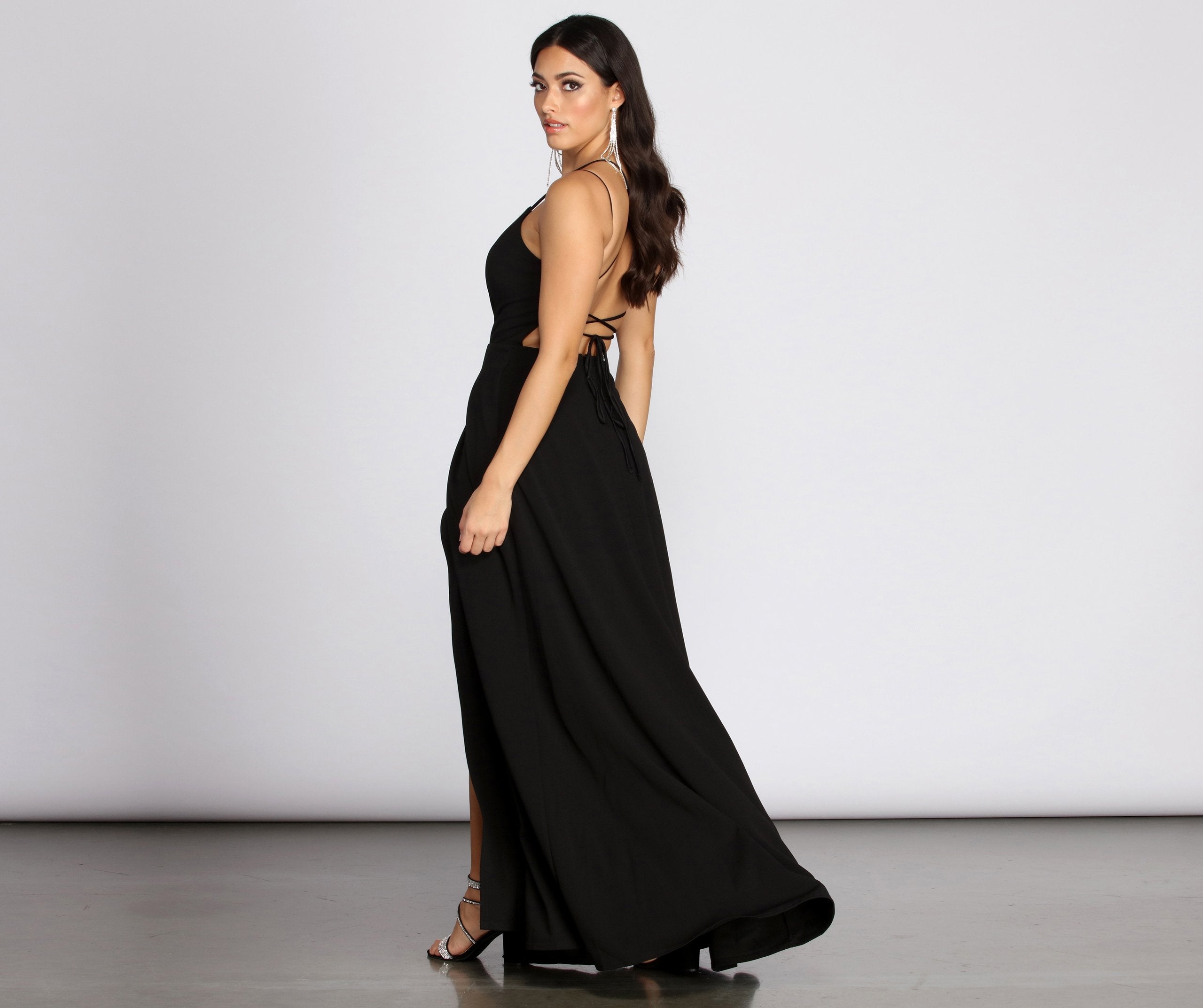 Rosanna Crepe A-Line Dress - Lady Occasions