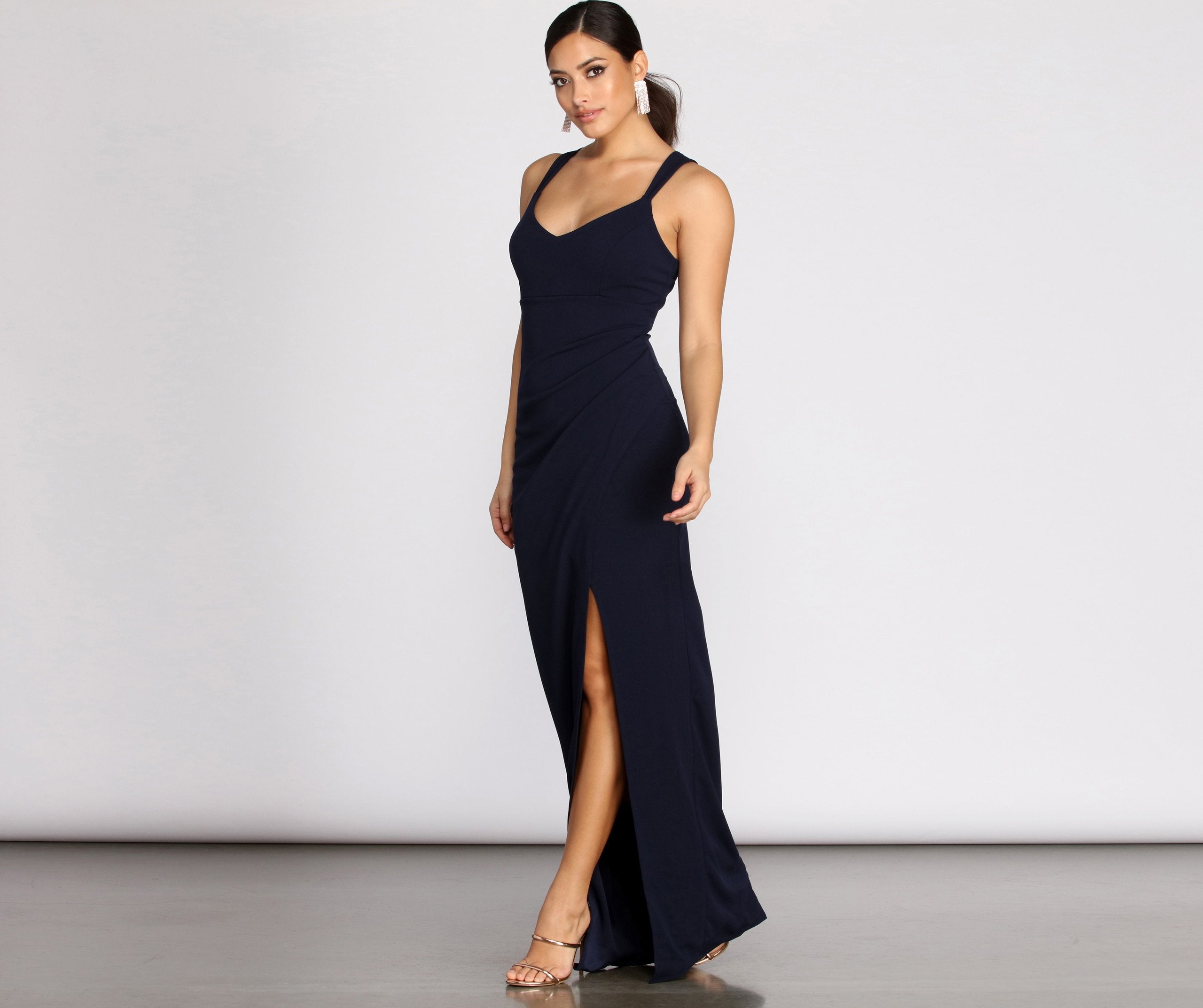 Jane Wrap Front Formal Dress - Lady Occasions