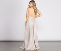 Jasmine Formal Glitter A-Line Dress - Lady Occasions