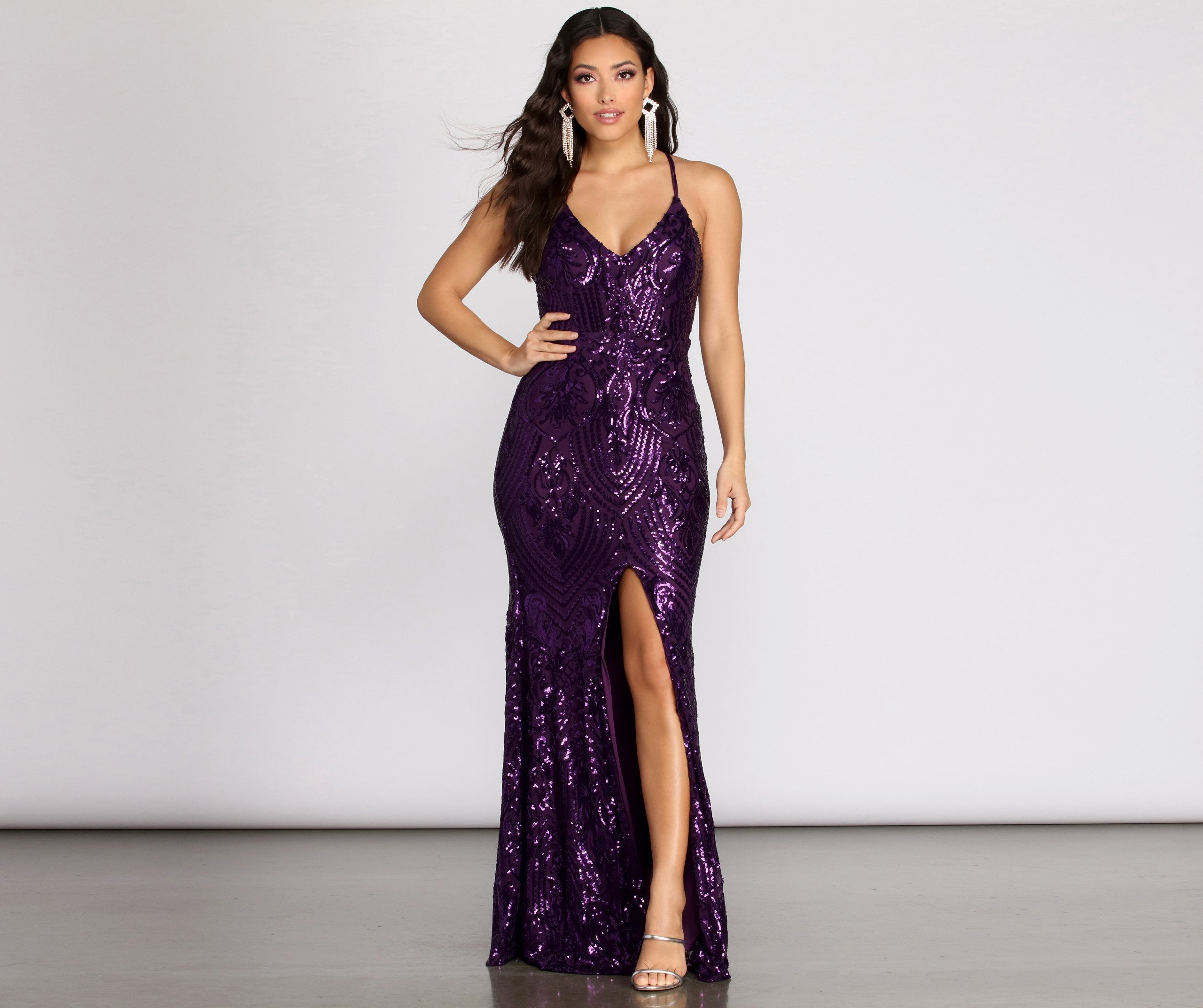 Chrissy Formal Sequin Mermaid Dress - Lady Occasions