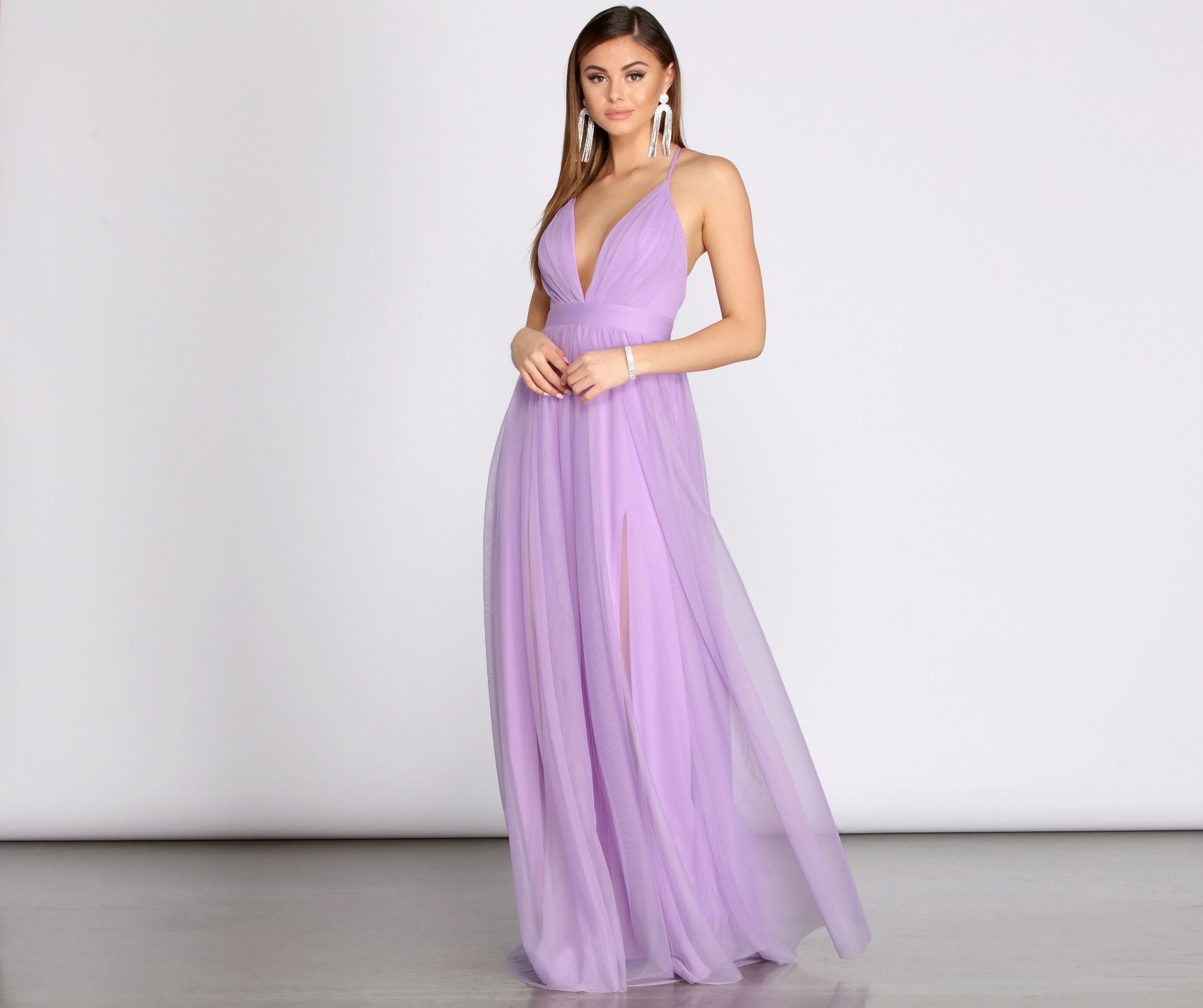 Jodi Tulle A-Line Dress - Lady Occasions