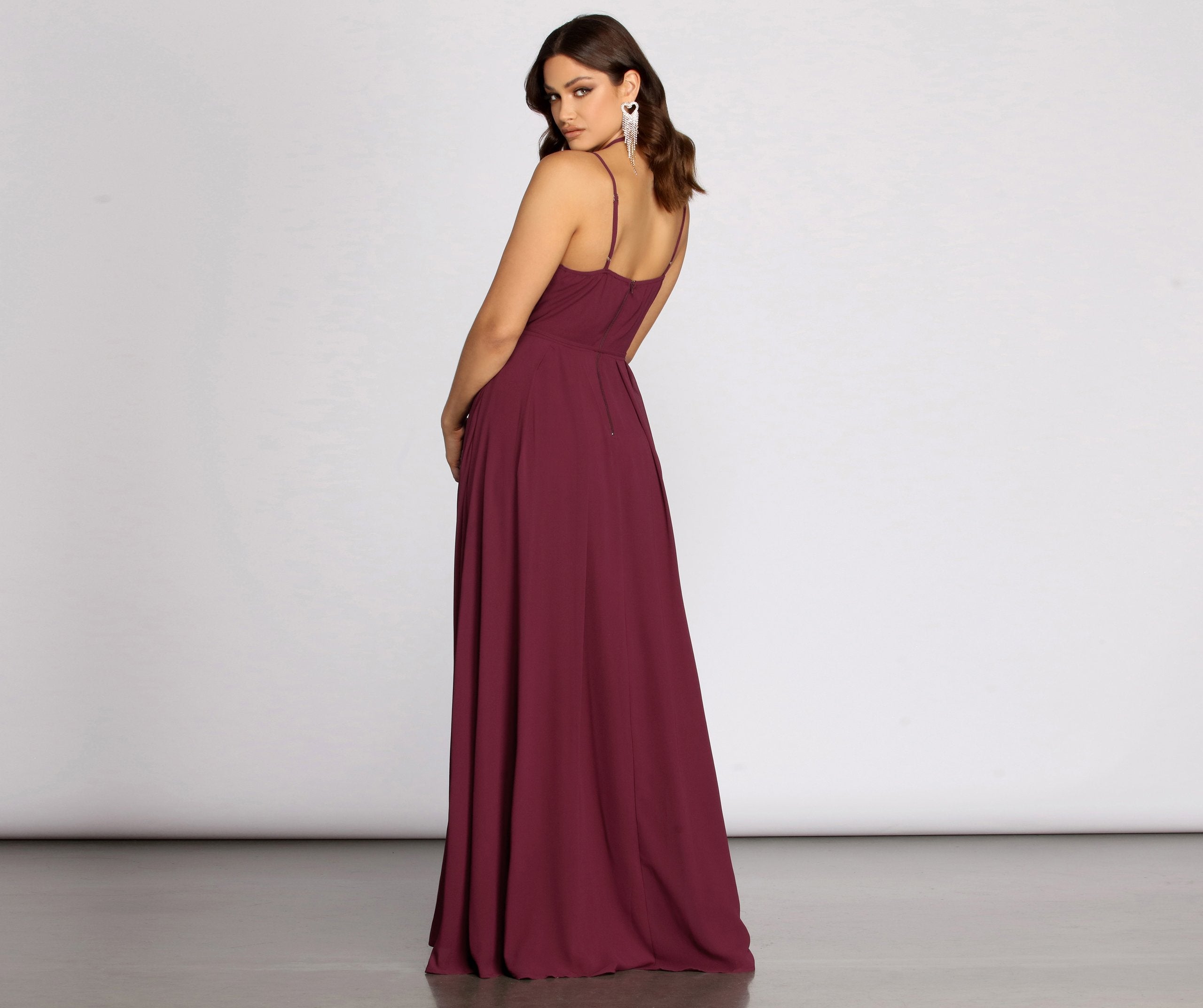 Rylie Chiffon A-Line Gown - Lady Occasions