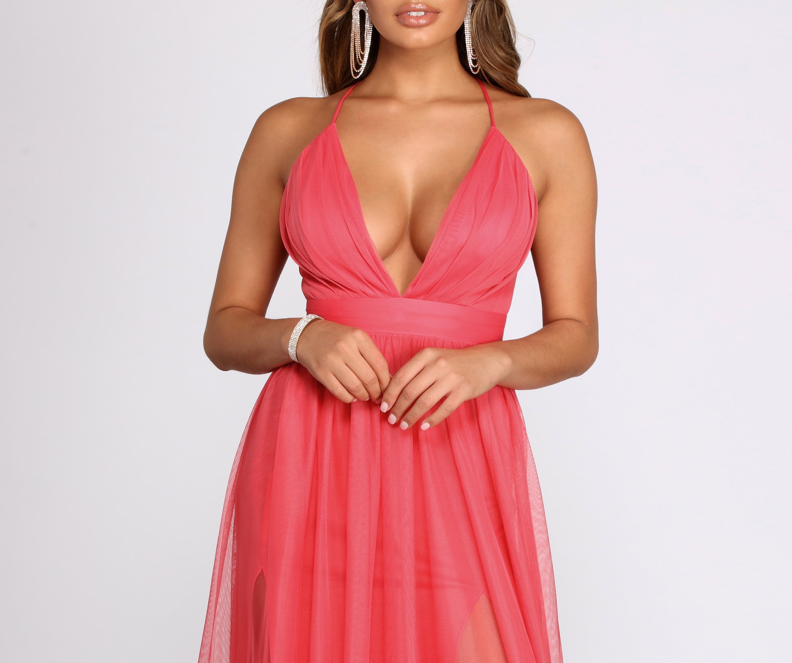 Jodi Tulle A-Line Dress - Lady Occasions