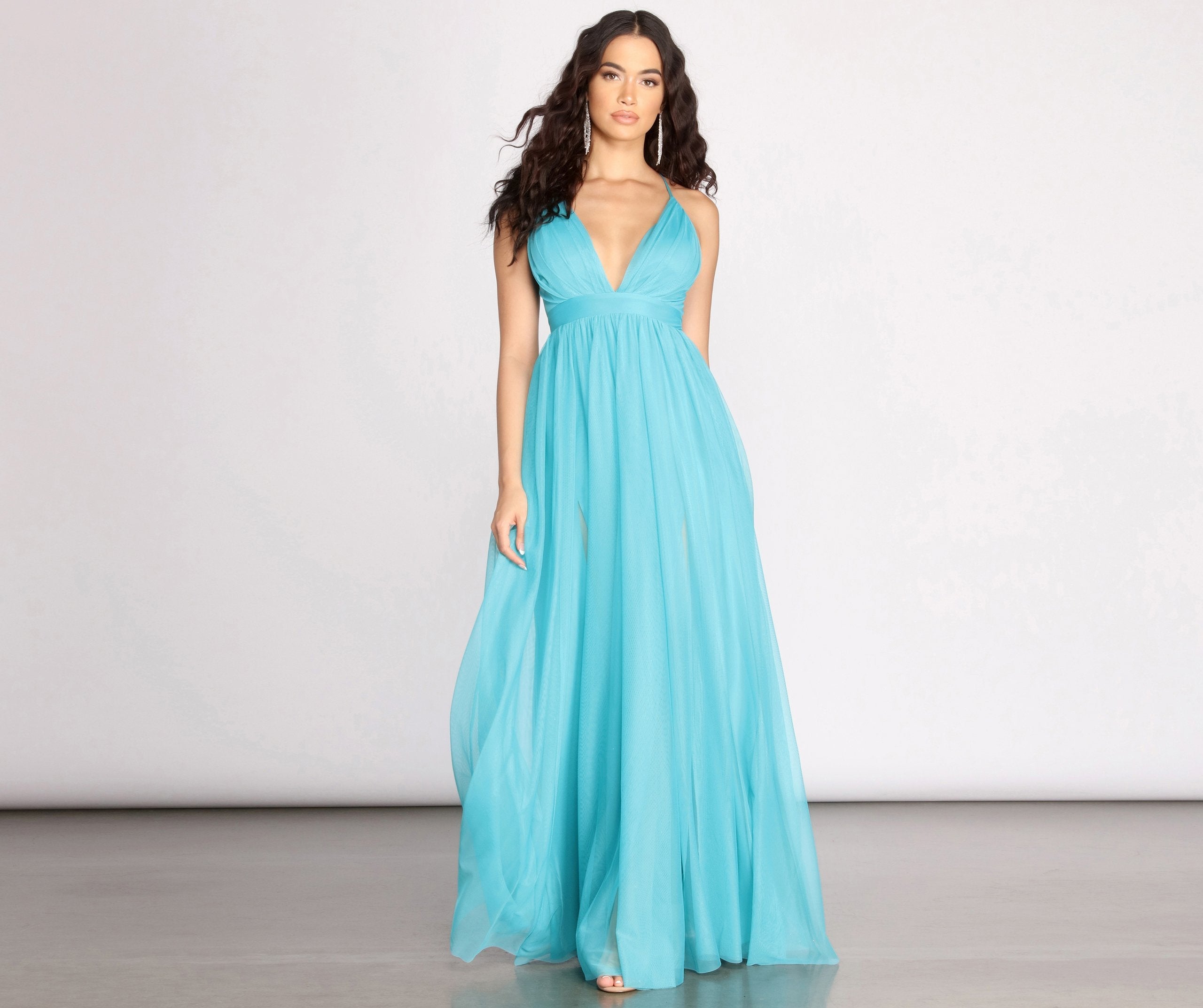 Jodi Tulle A-Line Dress - Lady Occasions