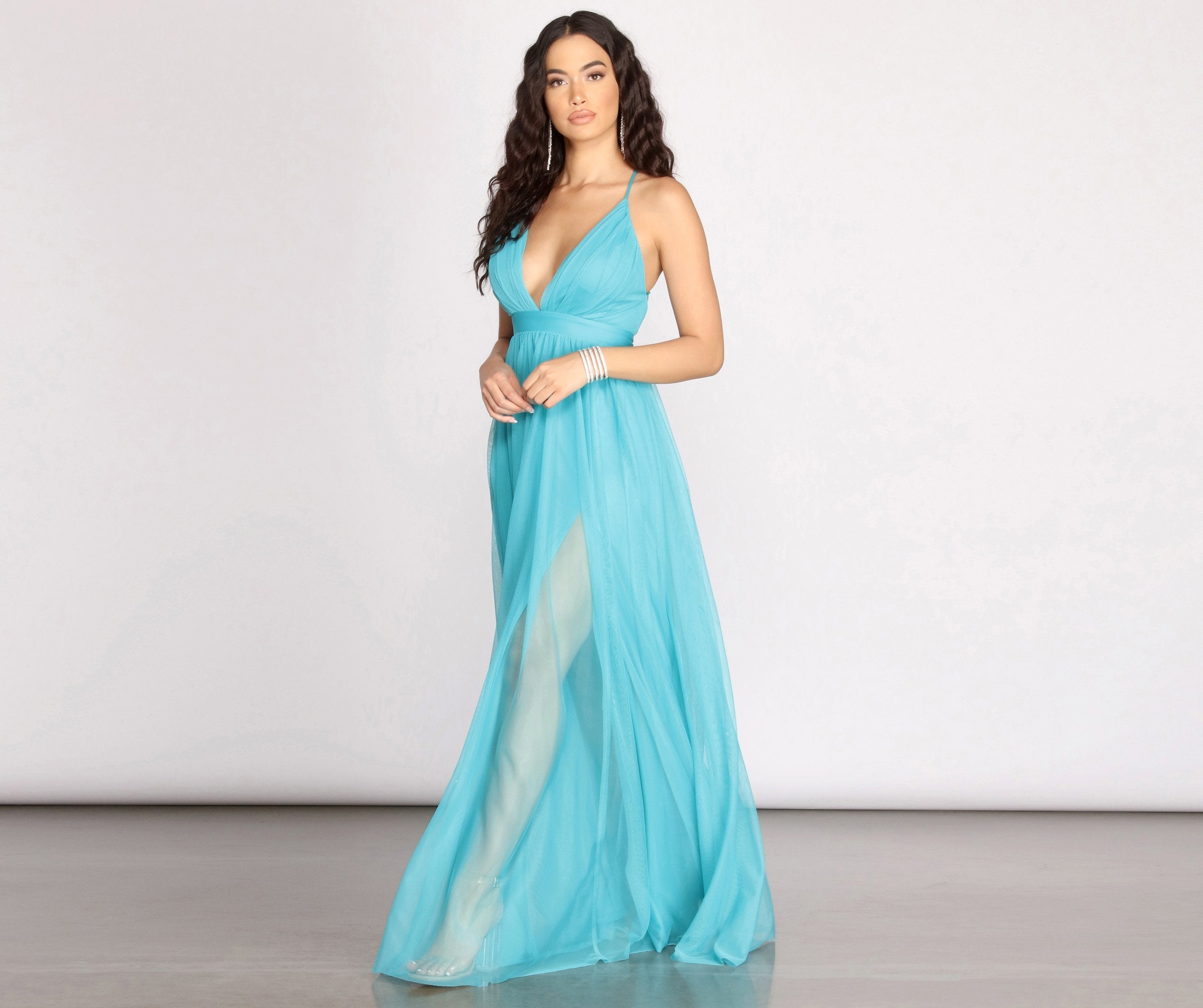 Jodi Tulle A-Line Dress - Lady Occasions