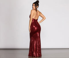 Viva Formal Sequin Mermaid Dress - Lady Occasions