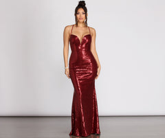 Viva Formal Sequin Mermaid Dress - Lady Occasions