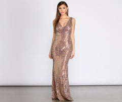 Ruby Formal Sleeveless Sequin Dress - Lady Occasions