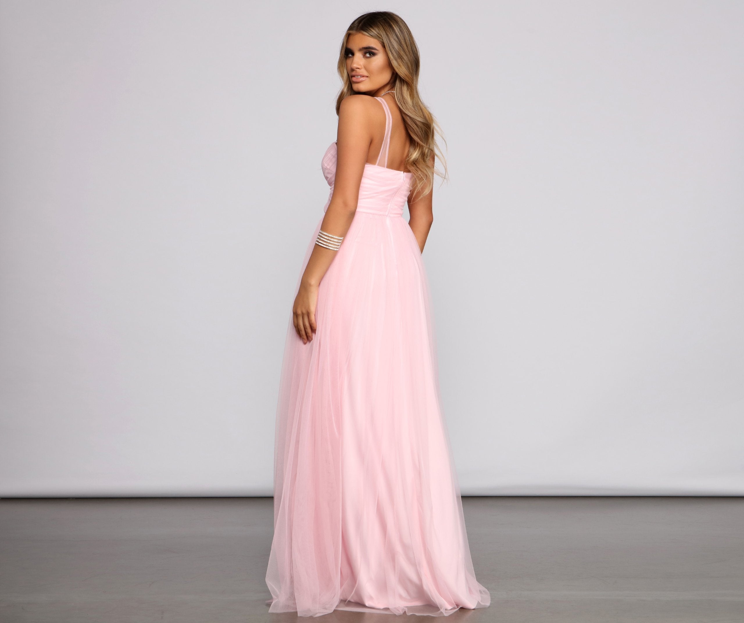 Vanessa Sweetheart A-Line Tulle Dress - Lady Occasions