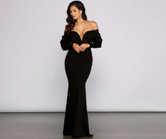 Nina Off The Shoulder Mermaid Dress - Lady Occasions