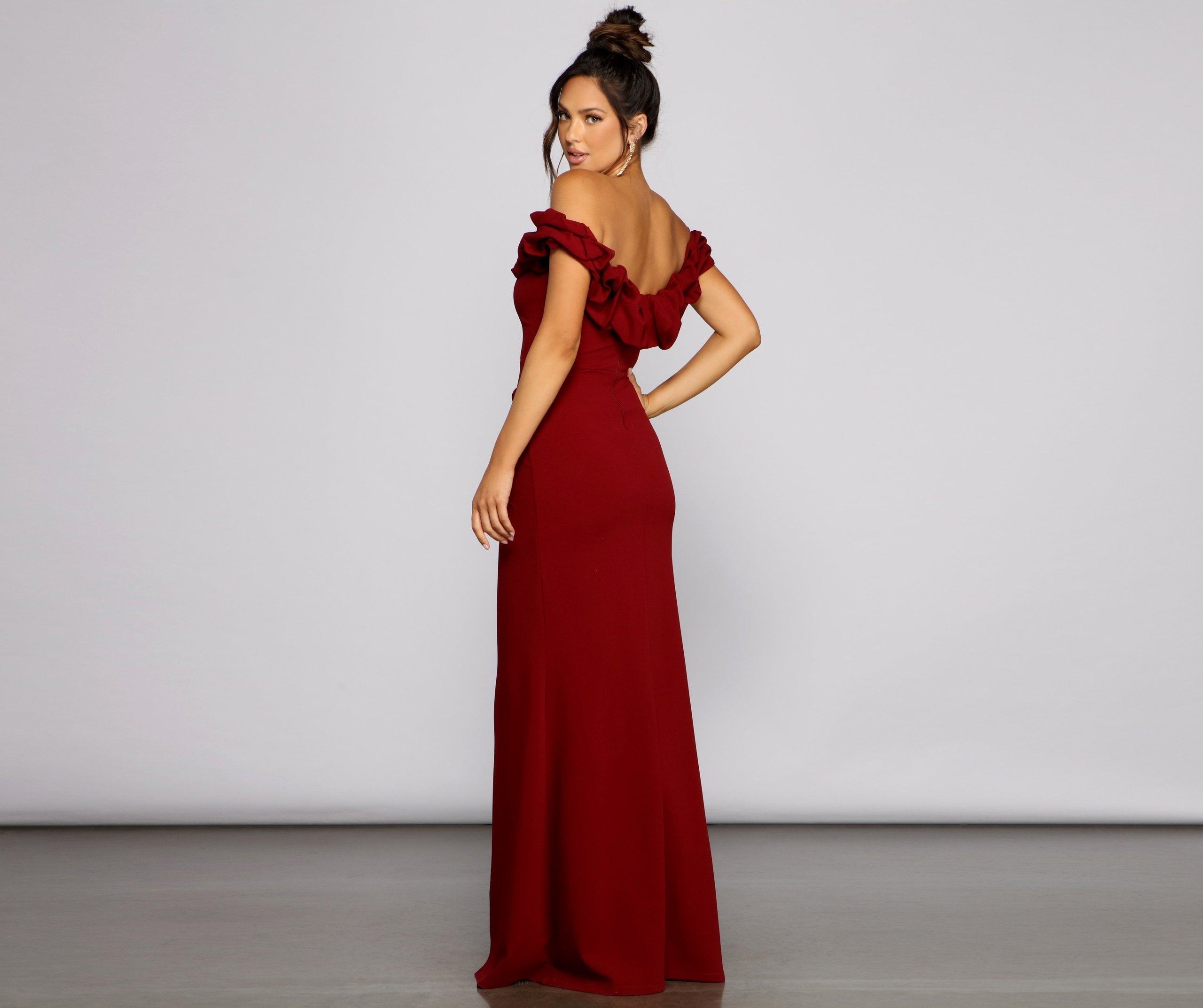 Leslie Off-The-Shoulder Mermaid Dress - Lady Occasions