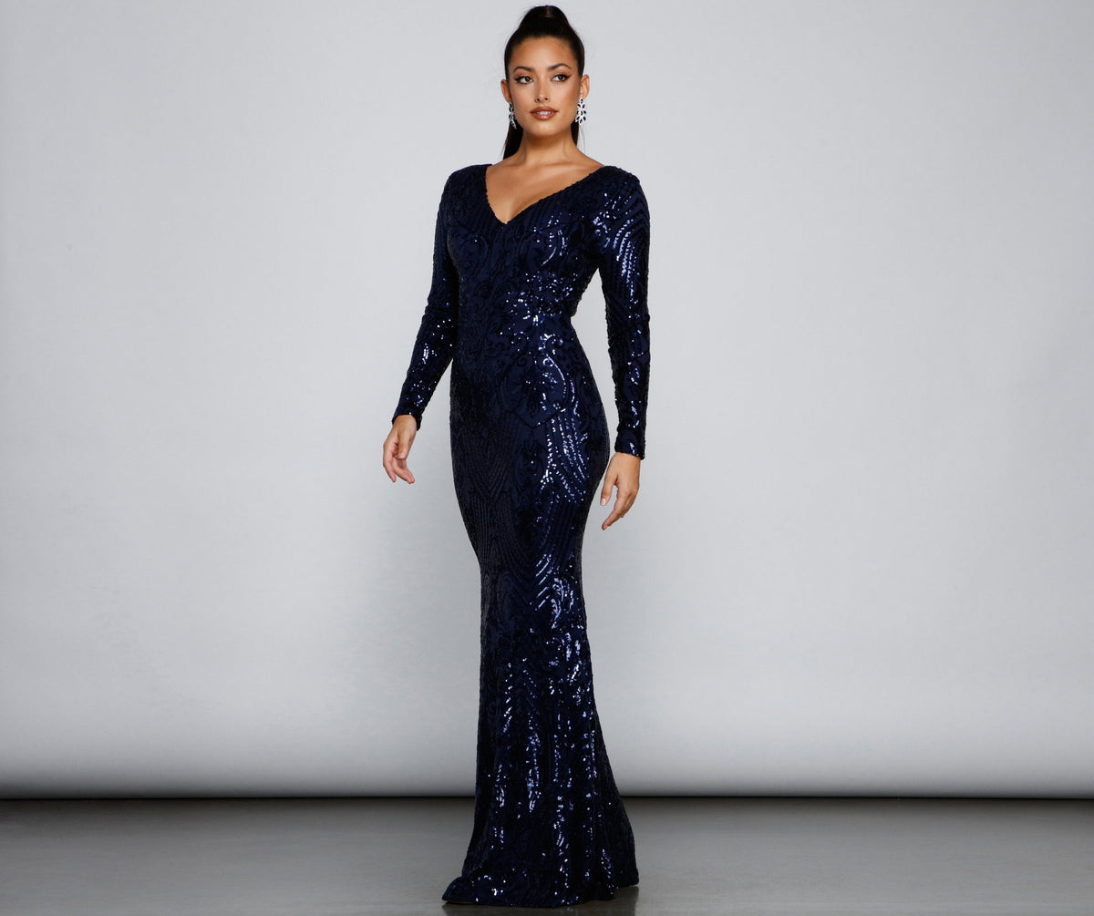 Ireland Formal Sequin Mermaid Dress - Lady Occasions