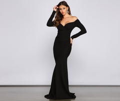 Renata Formal Off The Shoulder Mermaid - Lady Occasions