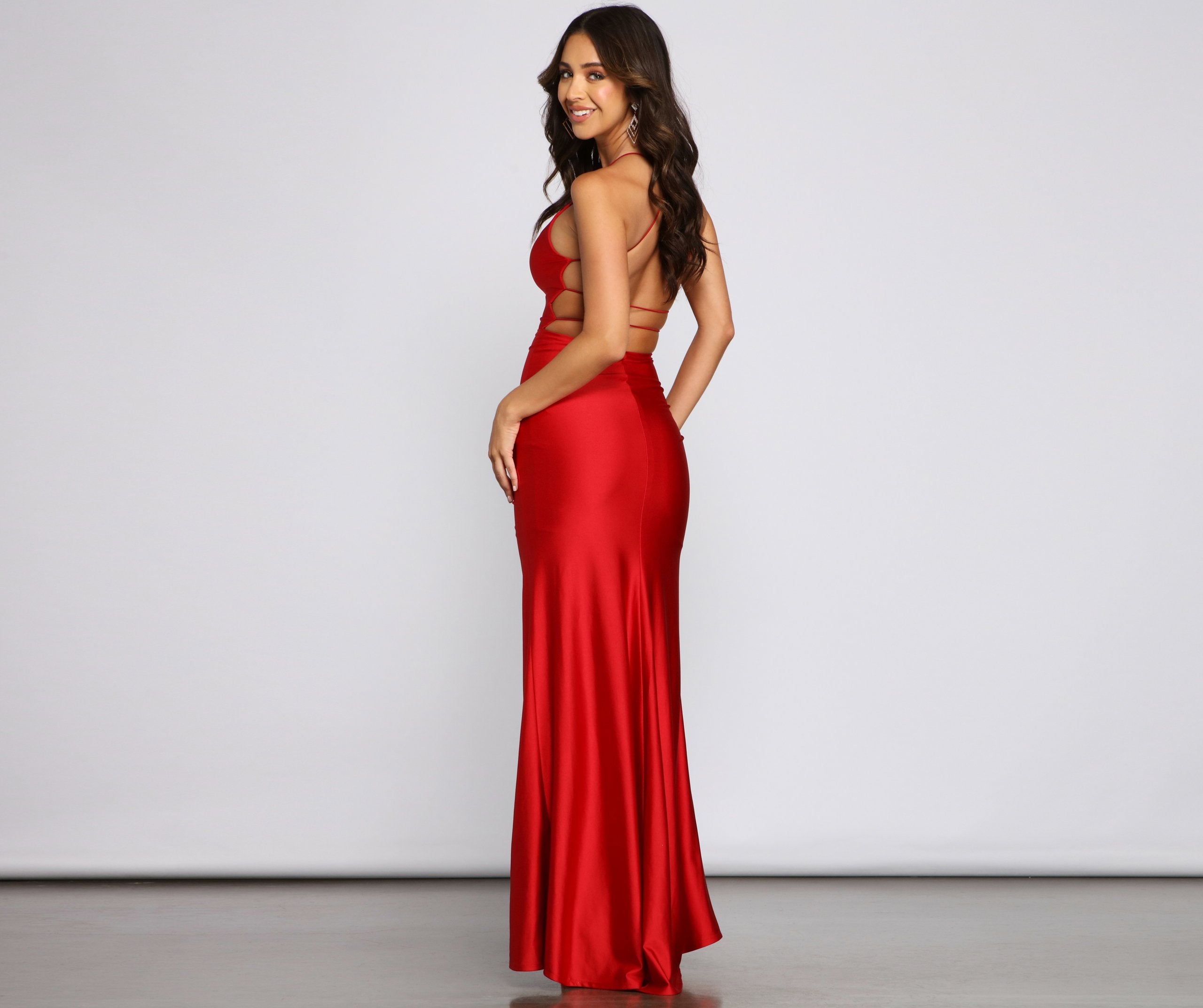 Whitney Formal High-Slit Mermaid Dress - Lady Occasions