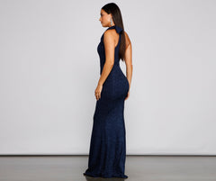 Henley Formal One Shoulder Glitter Dress - Lady Occasions