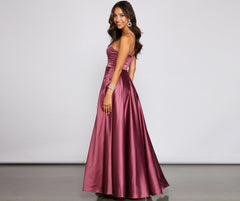 Juliet Formal High Slit Dress 2 - Lady Occasions
