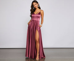 Juliet Formal High Slit Dress 2 - Lady Occasions
