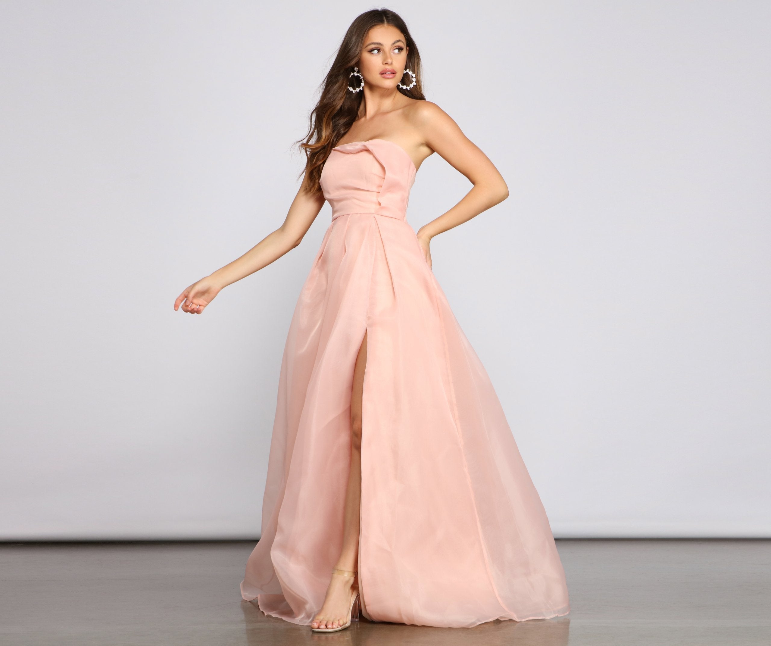 Zora Formal Strapless A-Line Dress - Lady Occasions